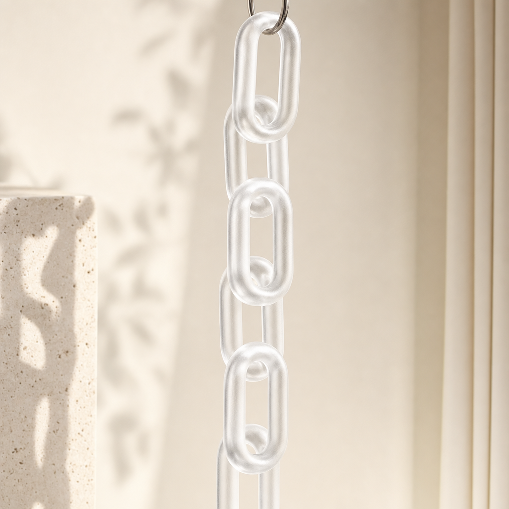LIND Cascade Hanger Set scale image for a calm laundry room setup.