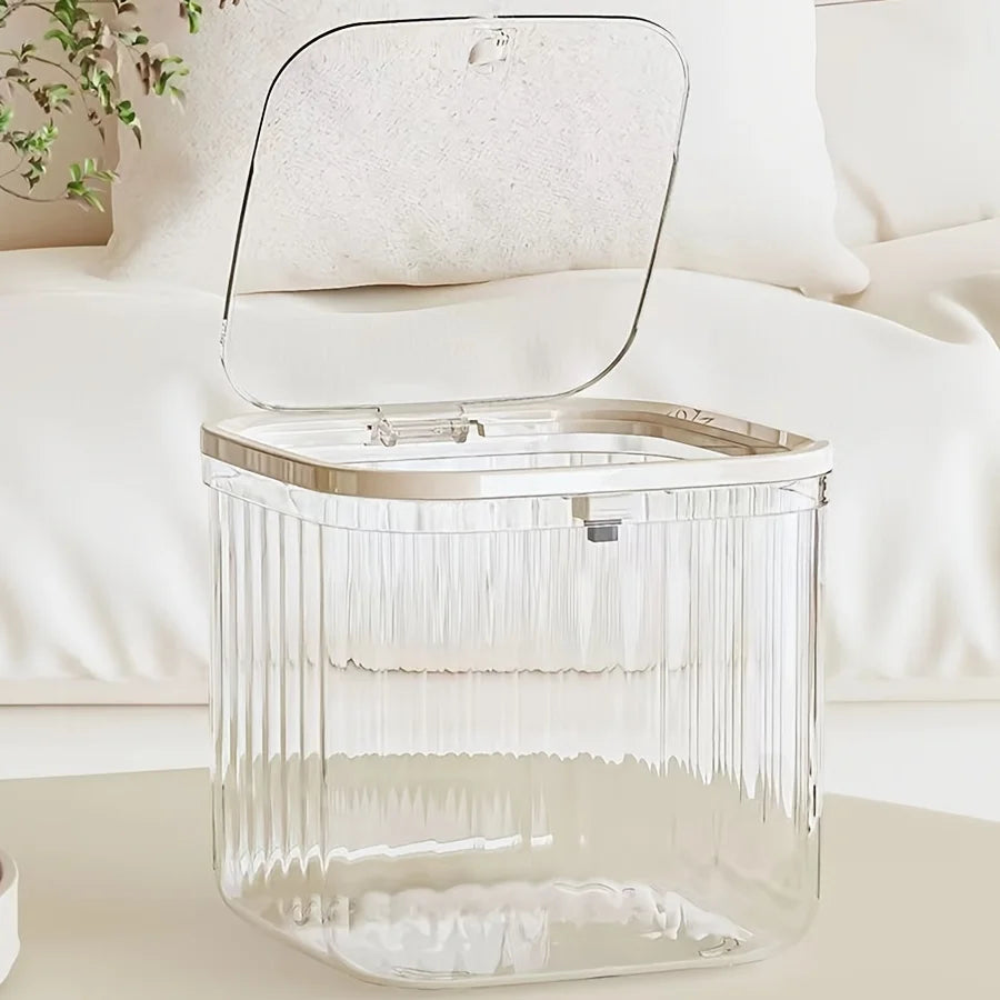 Clear Laundry Pod & Powder Storage Container with Flip Lid
