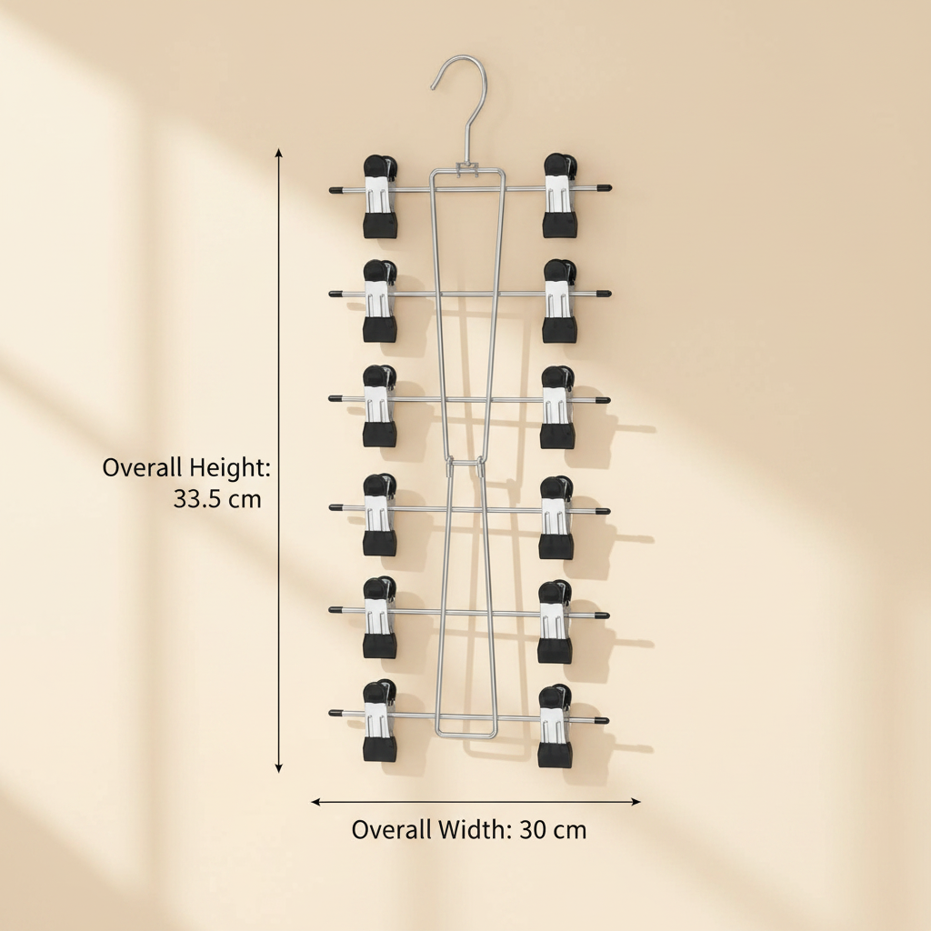 6-Tier Hanger Size Guide