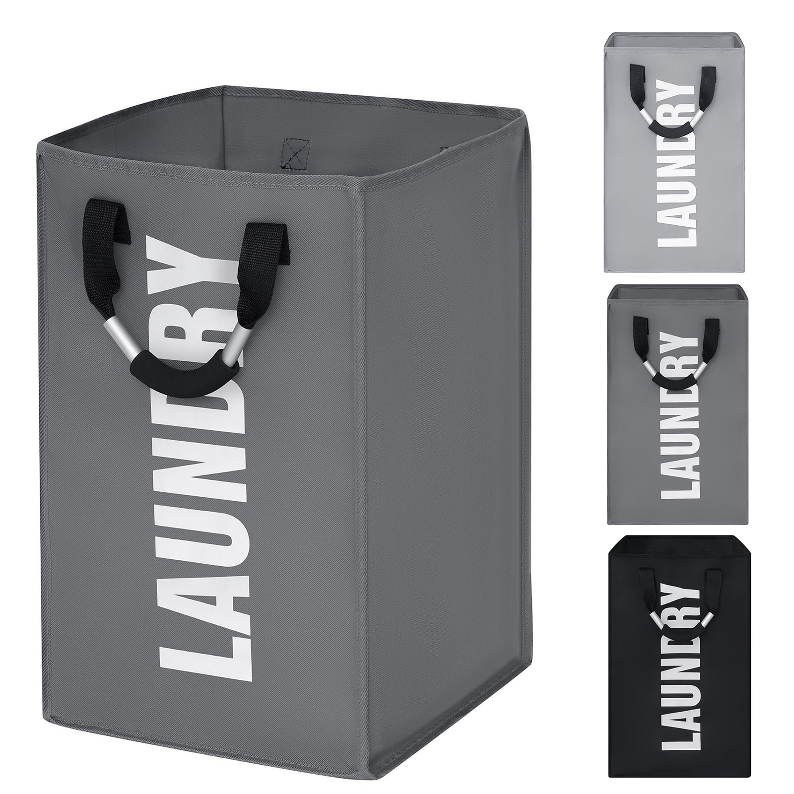 Laundry Baskets 13*13*21 Inches Collapsible Laundry Hmaper Waterproof Clothes Hampers for Laundry Oxford Laundry Bags with Handles