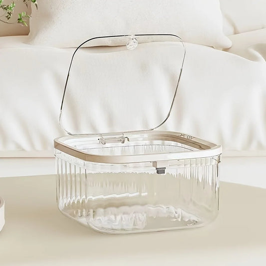 Clear Laundry Pod & Powder Storage Container with Flip Lid