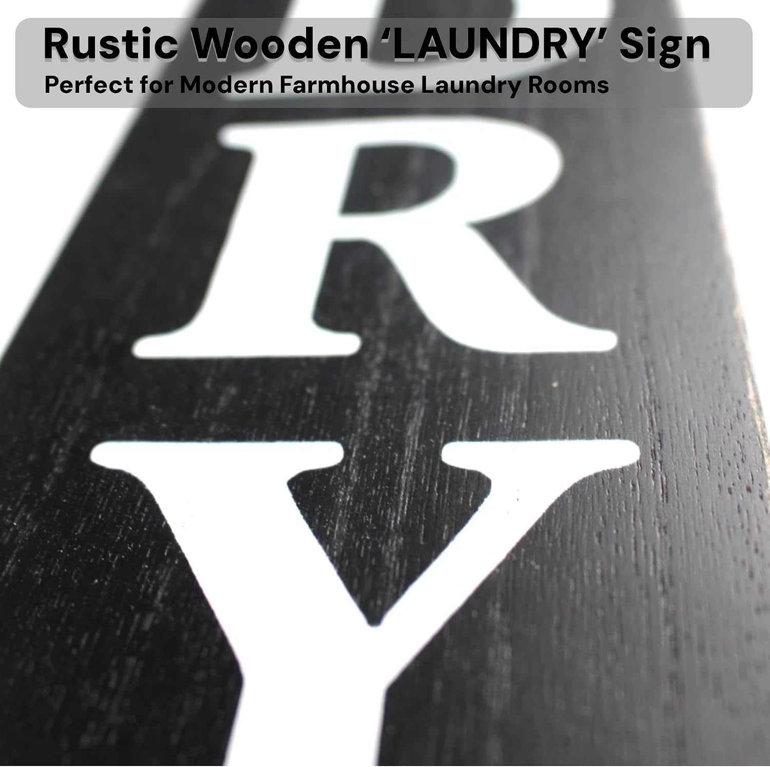 Laundry Room Sign 24In*4In Large Wooden Vertical Laundry Room Decor for Laundry Room Wall, Laundry Room Door, above the Washing Machine, and Laundry Cabinet Decoration