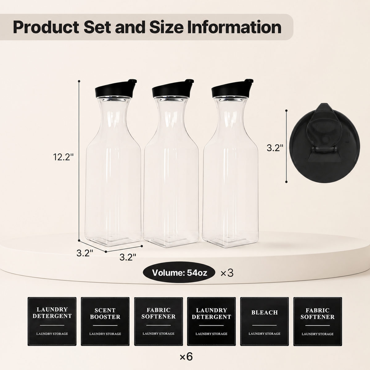 LIND Laundry Detergent Dispenser Set, product view