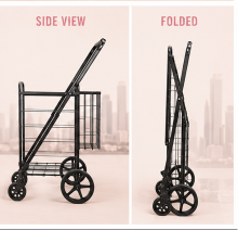 Folding Utility Cart – Double Basket