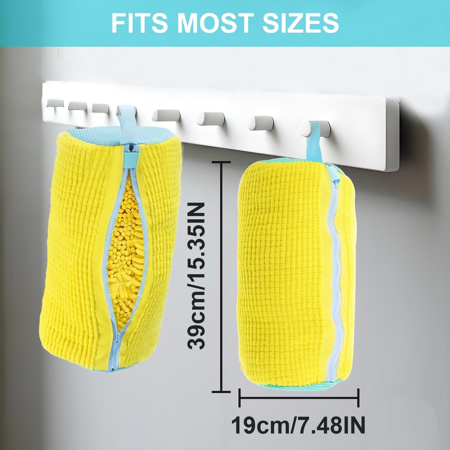 Shoe Washing Machine Bag Laundry Shoes Bag for Washer Dryer Shoe Washing Bag for Sneakers, Casual Shoes, Reusable and Durable Large Shoe Cleaning Bags for All Shoe Types and Sizes