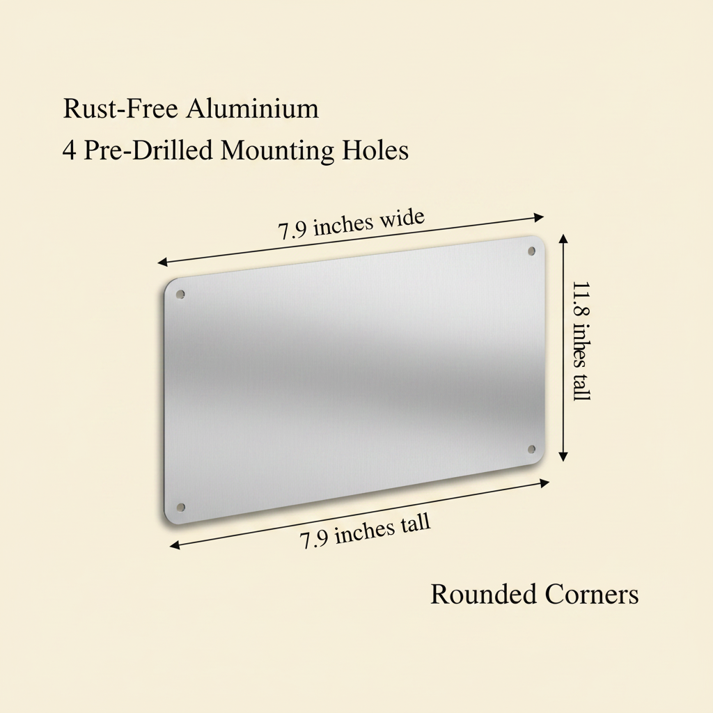 LIND Laundry Symbols Guide Sign, dimensions