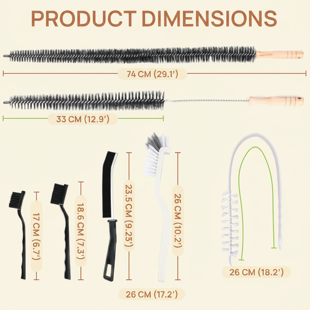 LIND Dryer Vent & Lint Cleaning Kit, dimensions