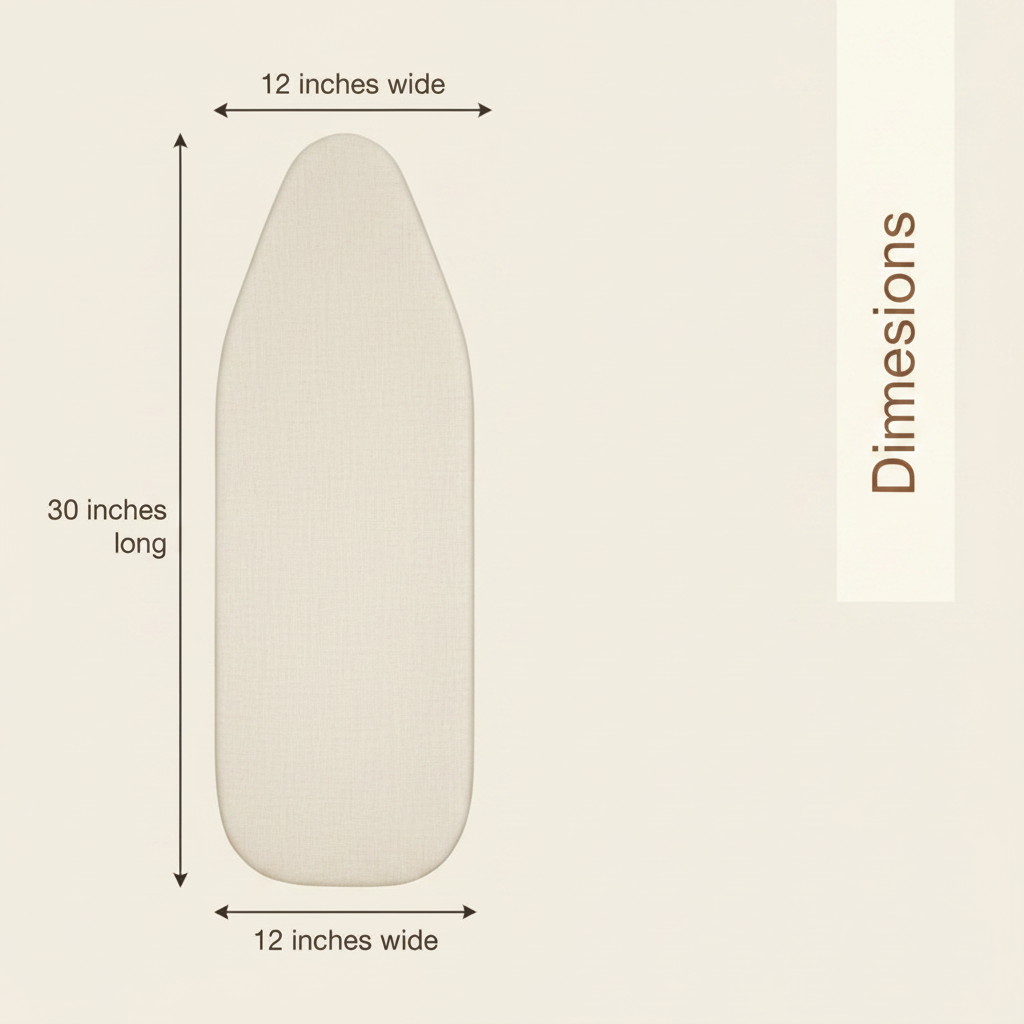 LIND Tabletop Ironing Board, dimensions