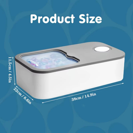 Laundry Pod Container with Sliding Lid – Holds up to 150 Pods