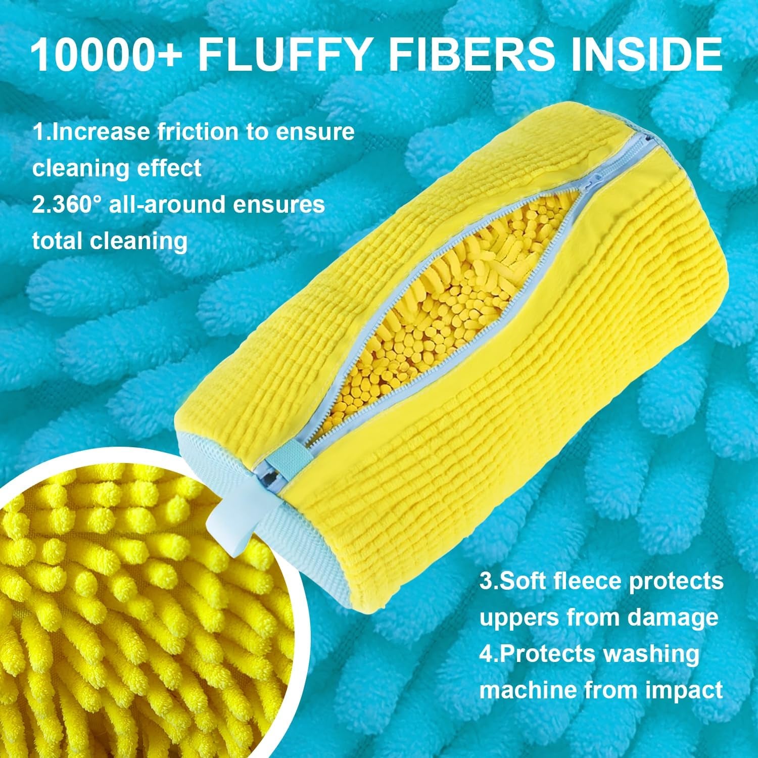 Shoe Washing Machine Bag Laundry Shoes Bag for Washer Dryer Shoe Washing Bag for Sneakers, Casual Shoes, Reusable and Durable Large Shoe Cleaning Bags for All Shoe Types and Sizes