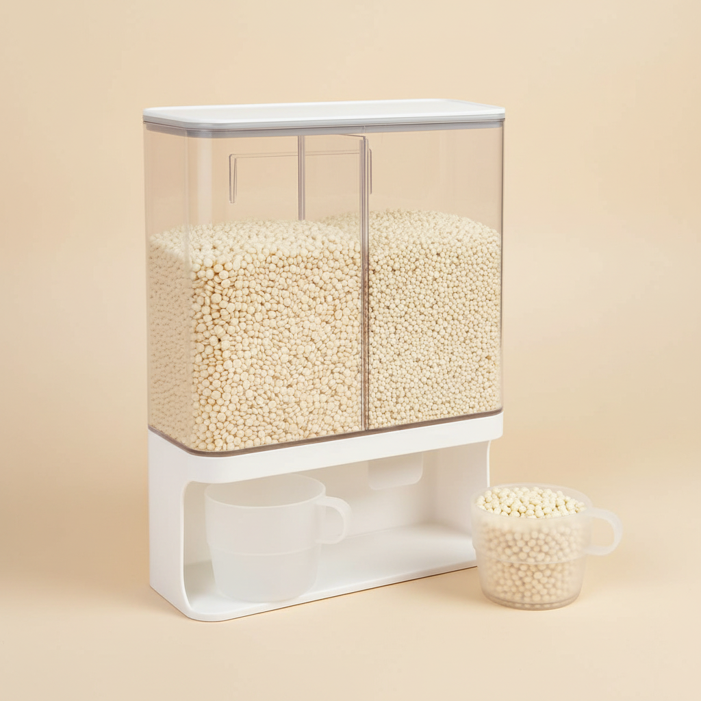LIND Wall-Mount Laundry Bead & Powder Dispenser, product view