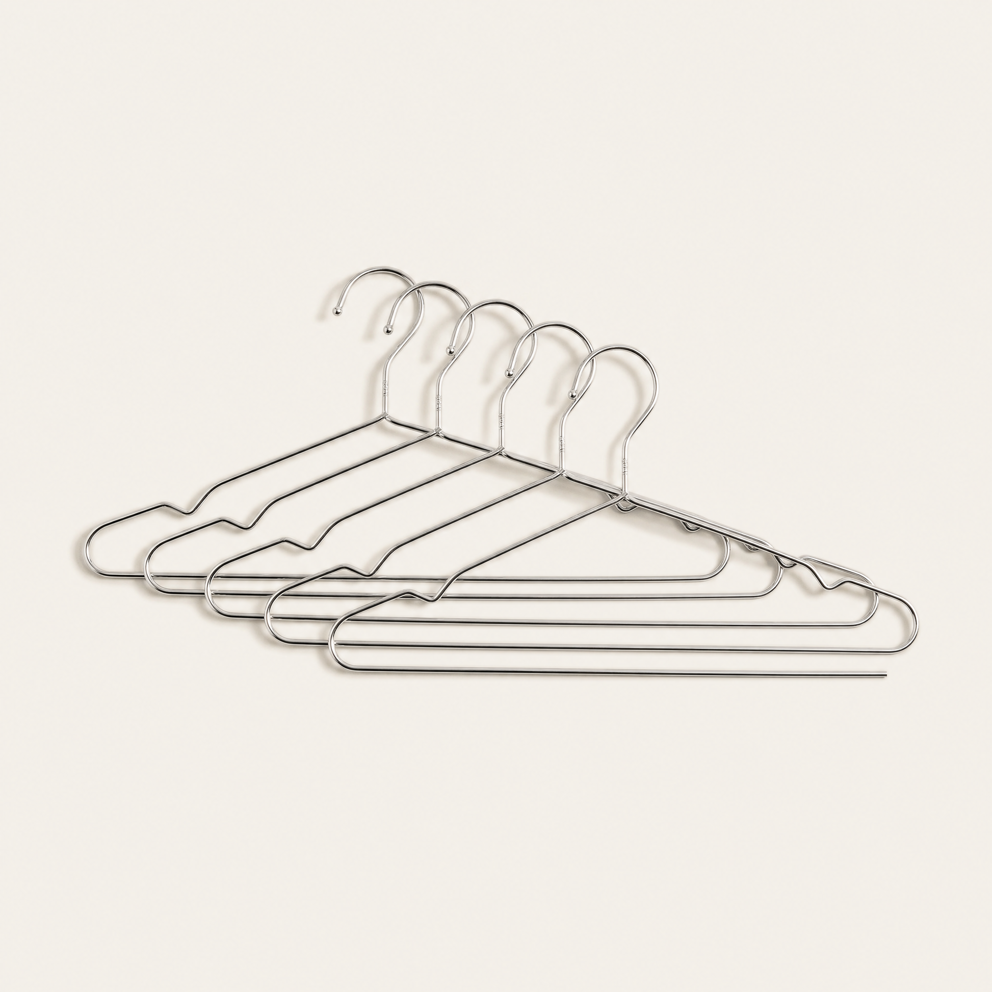 LIND Steel Hanger Set for a calm laundry room setup.