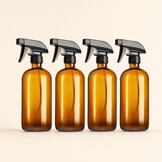 LIND Amber Spray for a calm laundry room setup.