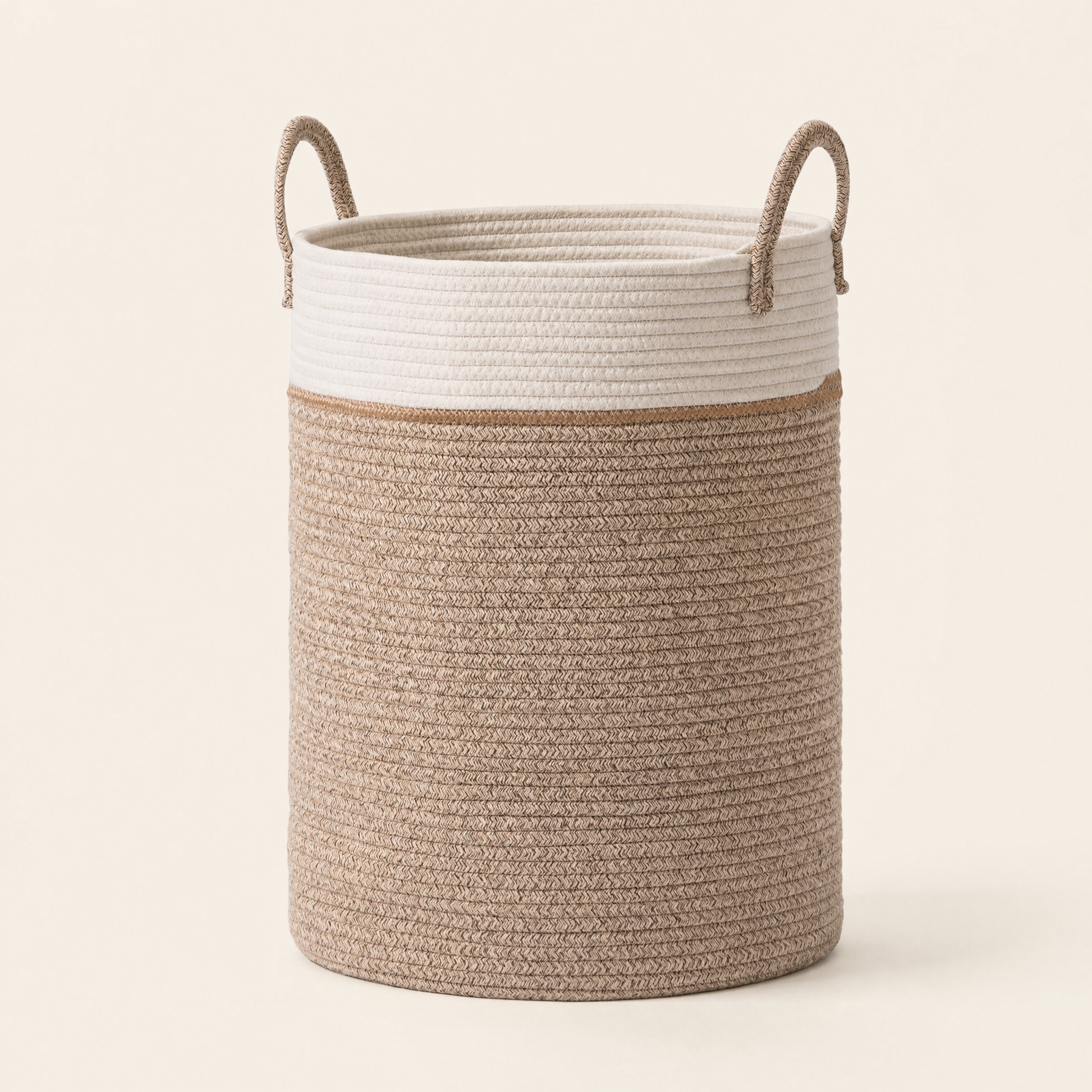 LIND Laundry Room Set — The Cloud Hamper woven cotton rope basket