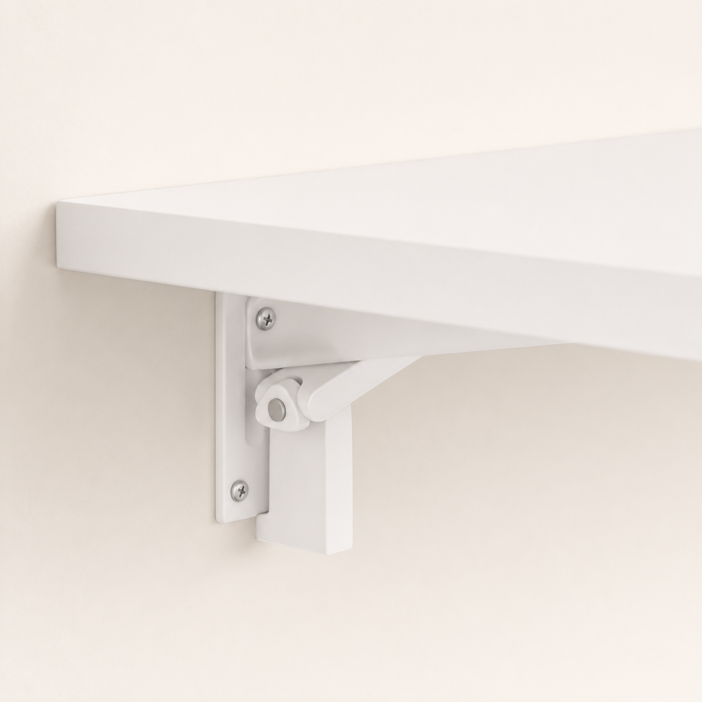 LIND Fold Table close-up image for a calm laundry room setup.