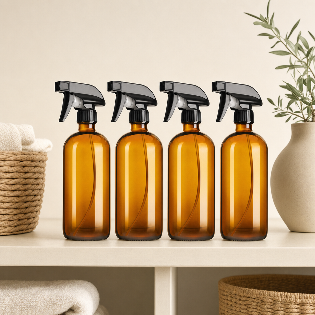 LIND Amber Spray lifestyle image for a calm laundry room setup.