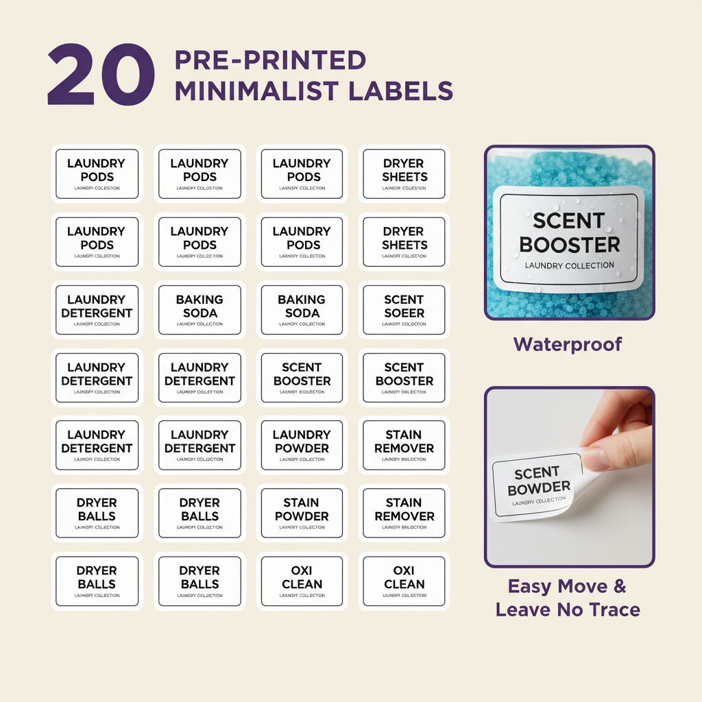 Labels infographic cream