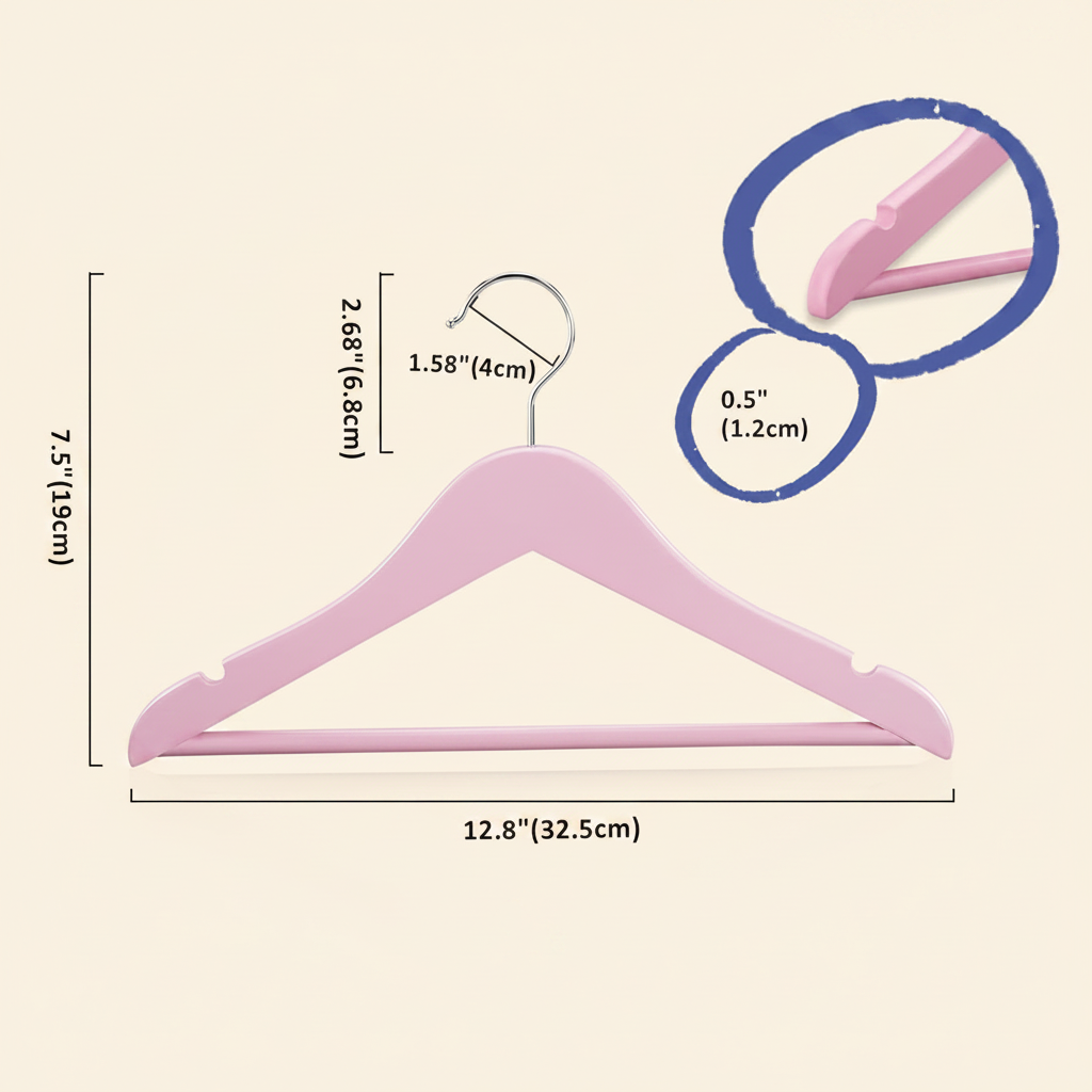 Wooden Hanger Size Guide